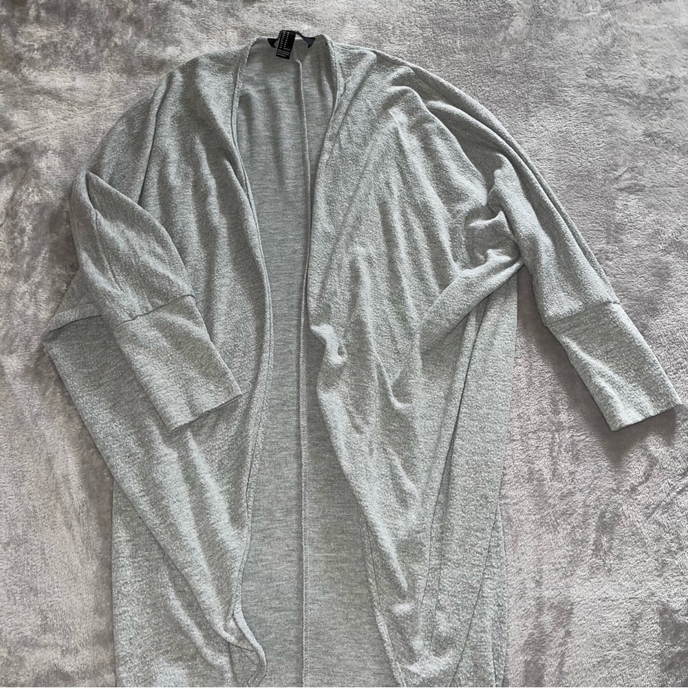 Forever 21 grey cape/ long cardigan